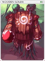 รูปการ์ด Wooden Golem Card