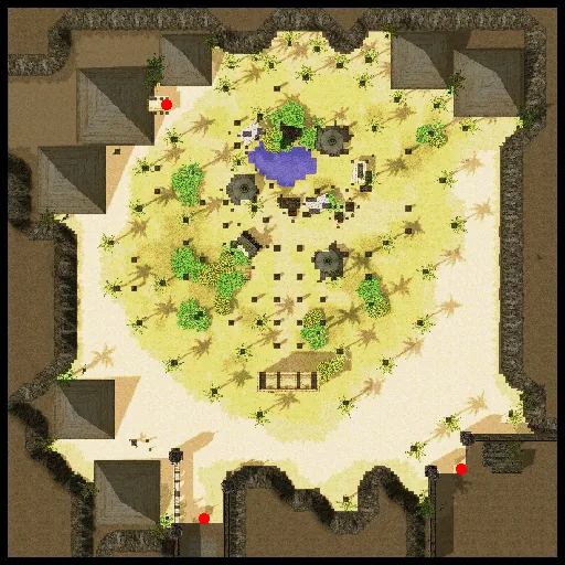 แผนที่ย่อ Morroc Ruins พร้อมจุดวาร์ป