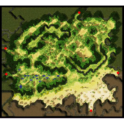 แผนที่ย่อ Prontera Field พร้อมจุดวาร์ป