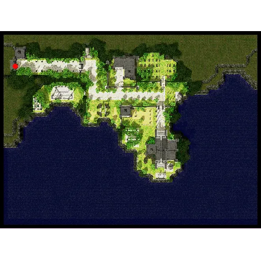 แผนที่ย่อ St. Capitolina Abbey พร้อมจุดวาร์ป