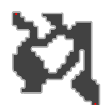 แผนที่ Geffen Orc Underground Cave 1F